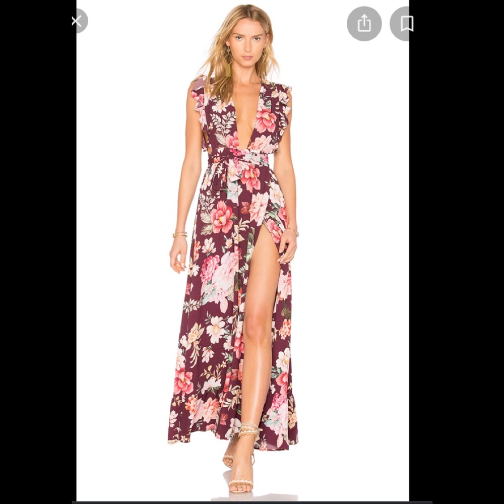Majorelle sweet pea dress